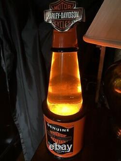 Vintage 2000 Harley Davidson Orange Oil One Of A Kind Lampe De Lave