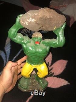 Vintage Incroyable Hulk Statue Un Rare Of A Kind 60, 70 S, S