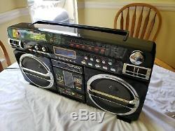 Vintage Lasonic I931 Boom Box Radio Am / Fm Unique En Son Genre À Collectionner Testé