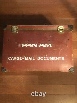 Vintage Un D'un Type Pan Am Cargo/mail Documents Case De L'avion