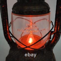 Vintage Un D'une Sorte Dietz Lantern Électric Lamp Estate Trouver Rare