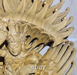 Vishnu Balinais Sculpté Montant Garuda 24 2003 Bali UNIQUE Expédition Rapide