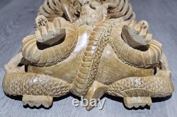 Vishnu Balinais Sculpté Montant Garuda 24 2003 Bali UNIQUE Expédition Rapide