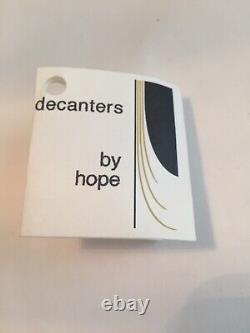 Vtg Judaica Rabbin Juif Vin Décanter Torah Hope Demarco Shabbat