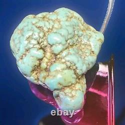 Vtg Turquoise 100% Naturel Gros Morceau 93g Énorme ! INCROYABLE ! TRÉSOR UNIQUE