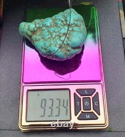 Vtg Turquoise 100% Naturel Gros Morceau 93g Énorme ! INCROYABLE ! TRÉSOR UNIQUE