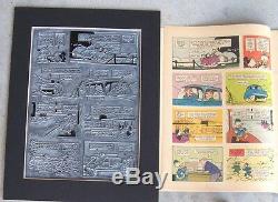 Walt Disney's Donald Duck Vintage 1962, Plaque D'impression Et Page Uniques En Leur Genre