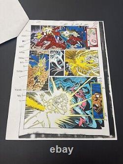 Web Of Spider-man 101 (pg 19)une Sorte De Guide Original Marvel Comic Ink/color