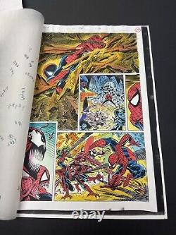 Web Of Spider-man 102 (pg 16)une Sorte De Guide Original Marvel Comic Ink/color