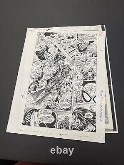 Web Of Spider-man 102 (pg 22)une Sorte De Guide Original Marvel Comic Ink/color