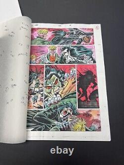 Web Of Spider-man 102 (pg 4) Un Guide Original De L'encre Et De La Couleur Marvel Comic