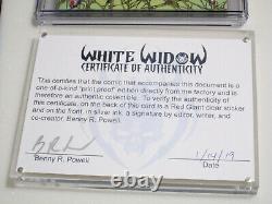 White Widow #1 One Of A Kind Impression Preuve De L'hommage D'araignée En Or Édition #1/1