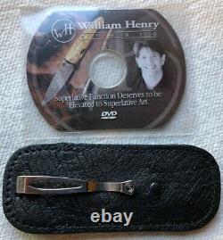 William Henry Knife B05 One Of A Kind 18k Gold Hand Gravé Argent Détail 6000 $