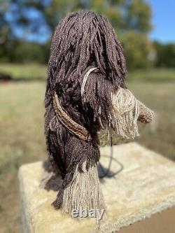 Wookie fait à la main unique en son genre crocheté Poseable