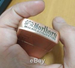Zippo Cuivre Marlboro Gravé 5 Faces. Nouveau, Unique En Son Genre