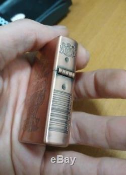 Zippo Cuivre Marlboro Gravé 5 Faces. Nouveau, Unique En Son Genre