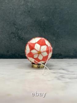 Œuf d'art unique cousu à la main, véritable coquille creuse, objet de collection de luxe