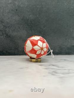 Œuf d'art unique cousu à la main, véritable coquille creuse, objet de collection de luxe