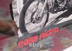 Œuvre d'art murale pour motocyclette Easy Rider RARE et unique en son genre 32x49 en résine époxy à collectionner